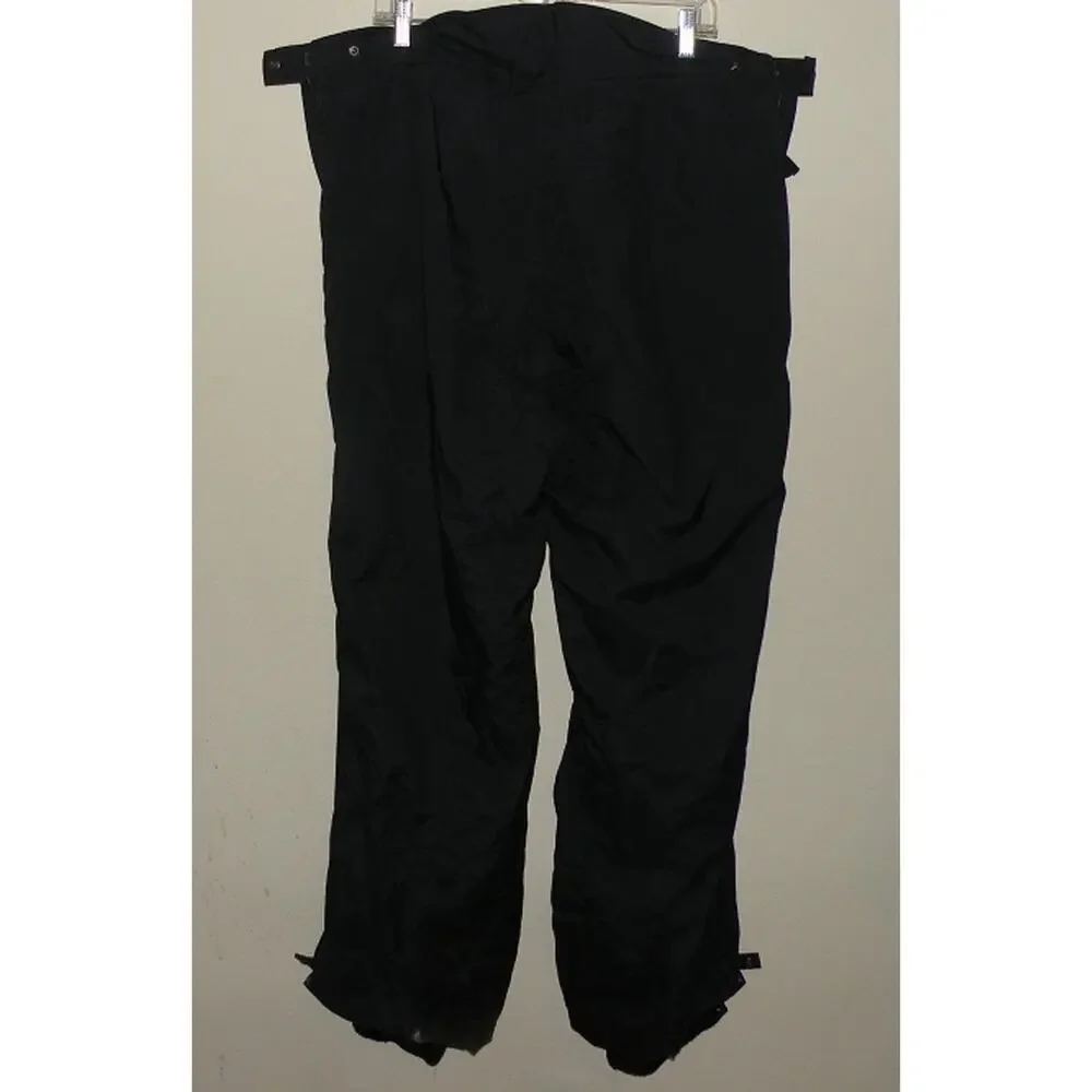 Helly Hansen Men’s XXL Nylon Helly-Tech Snow Ski Pants Black Waterproof Zip Legs - Picture 3 of 3